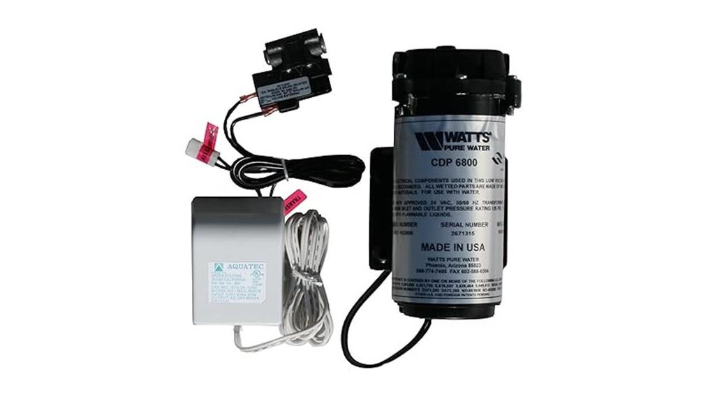 water filtration booster pump