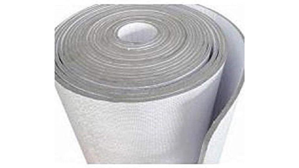 white foam insulation barrier