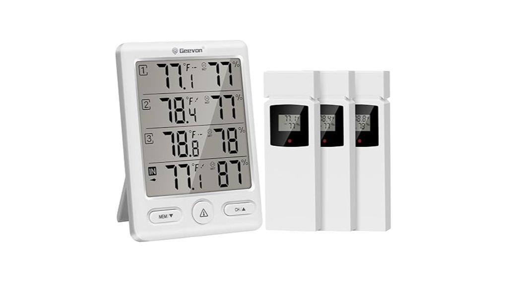 wireless thermometer with sensors