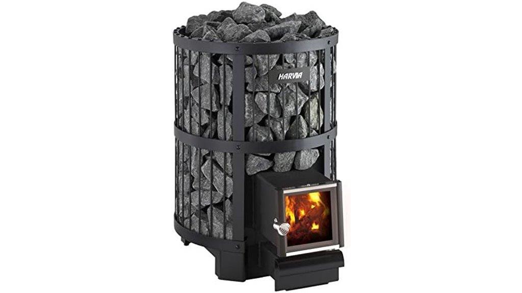 wood burning sauna heater
