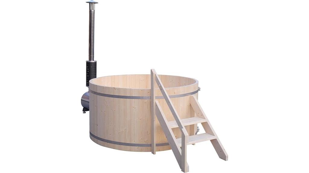 wood fired hot tub