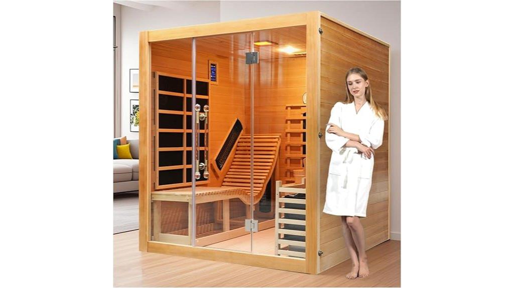 wooden 2 3 person sauna