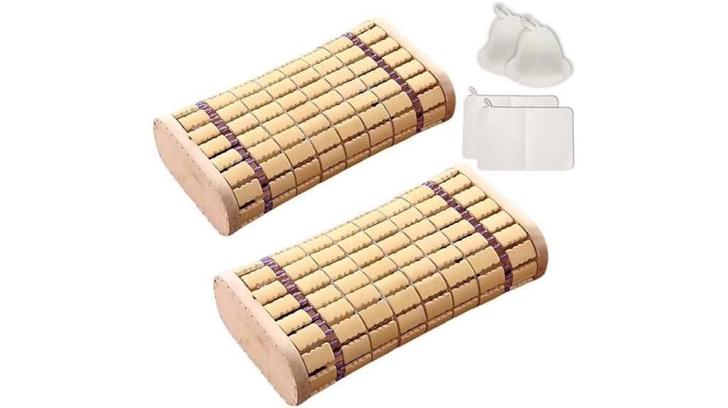 wooden bamboo sauna set