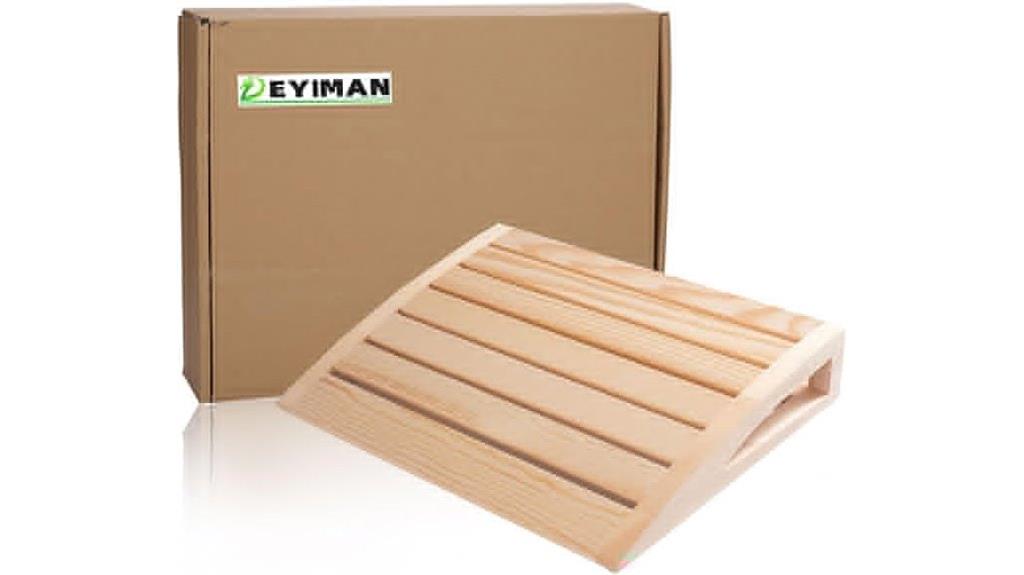 wooden sauna headrest comfort