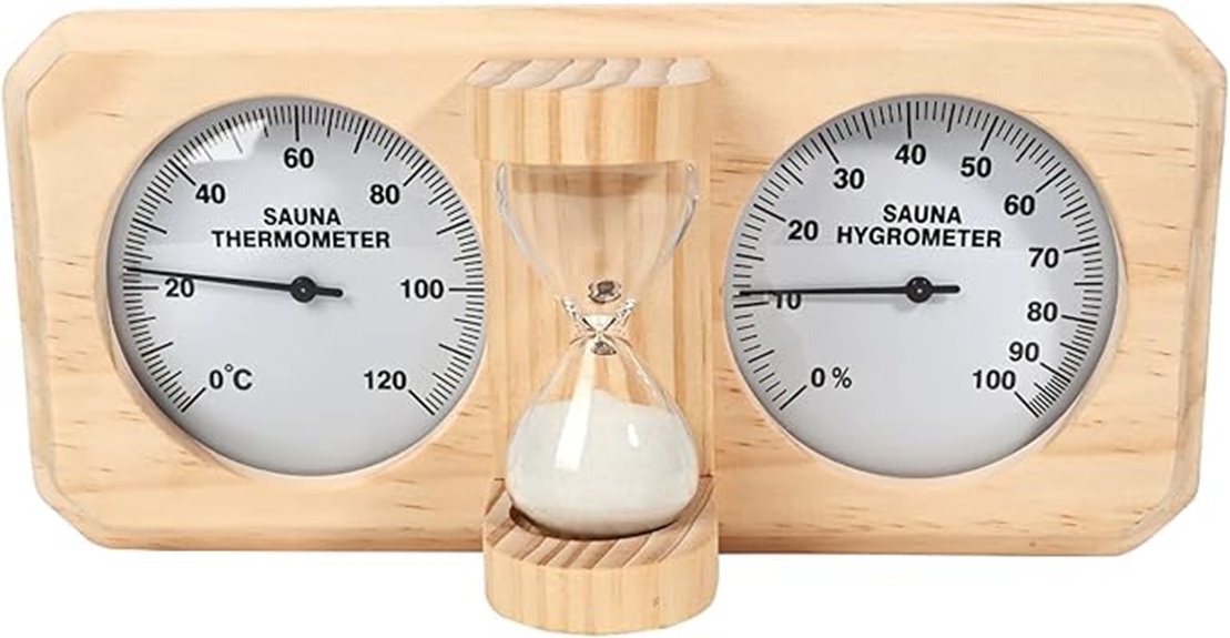 wooden sauna timer