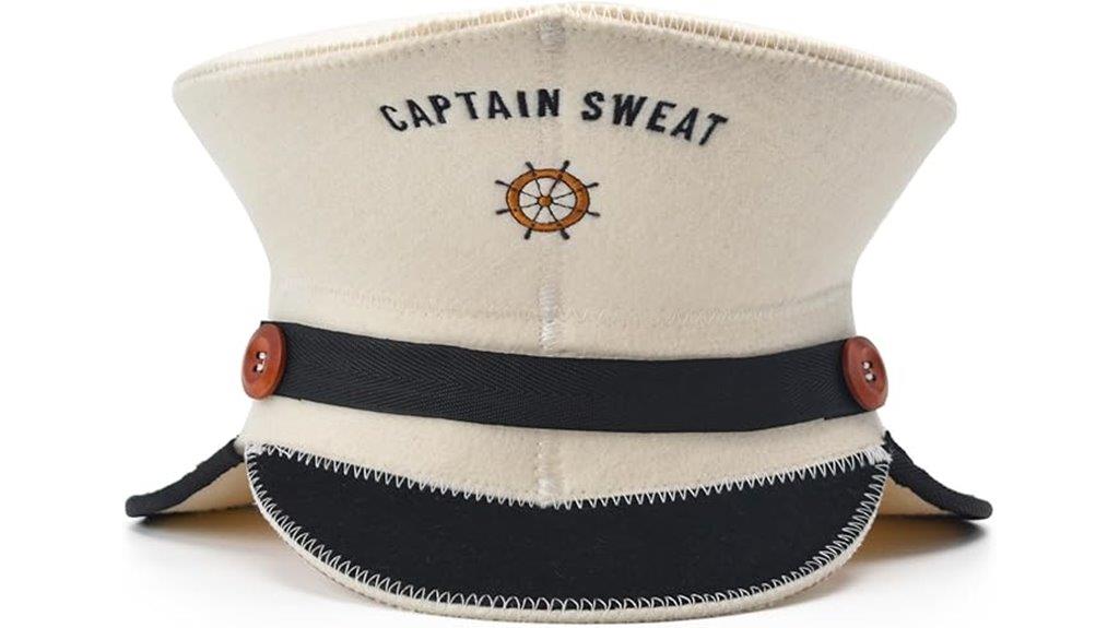 eco wool sauna cap