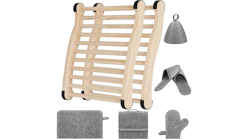 infrared sauna backrest set