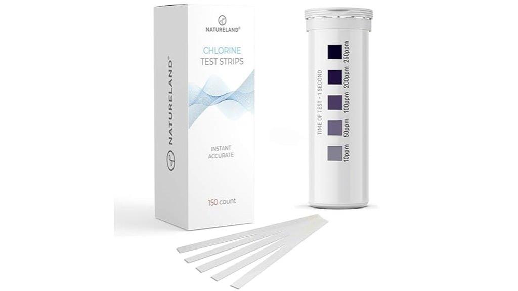 large chlorine test strips