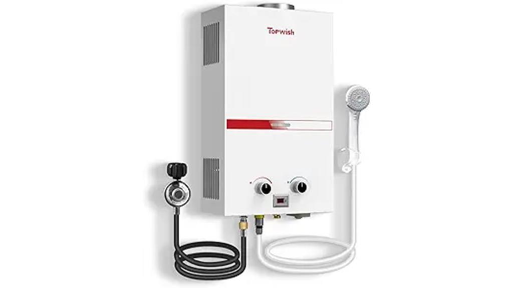 portable propane tankless heater