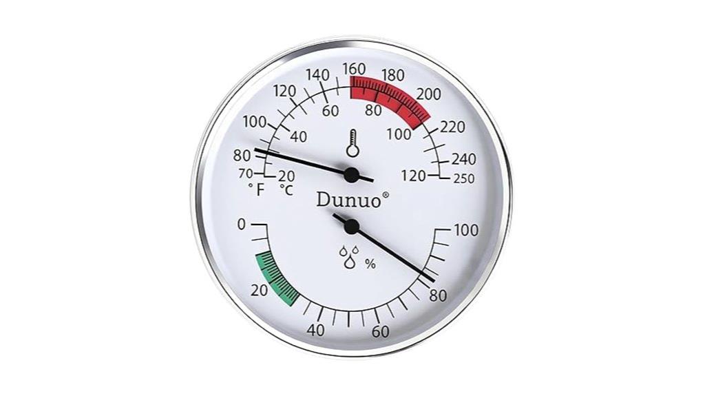 sauna thermometer and hygrometer
