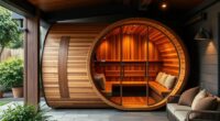 stylish comfortable sauna garages