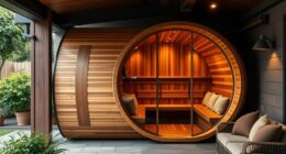 stylish comfortable sauna garages