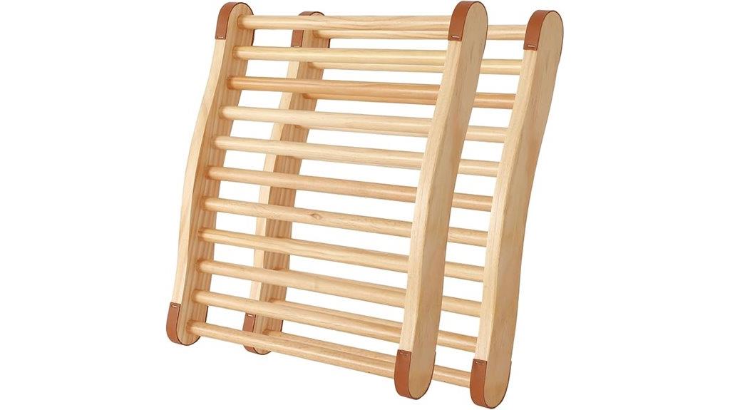 wooden sauna backrest set
