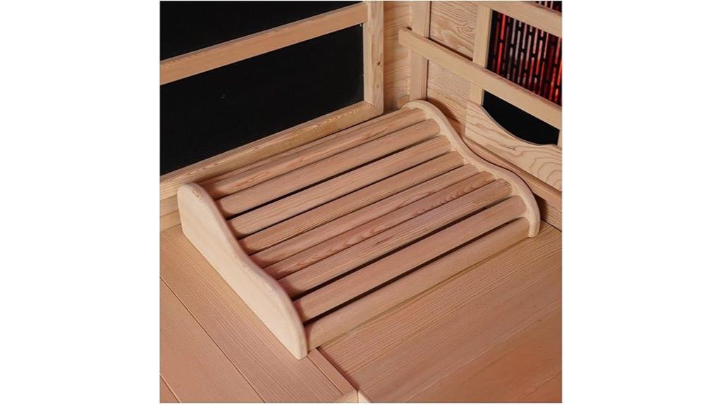 wooden sauna headrest pillow
