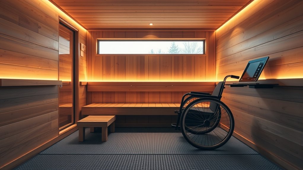 accessible sauna design principles