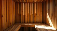 bamboo reclaimed sauna design
