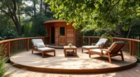 build outdoor sauna retreat