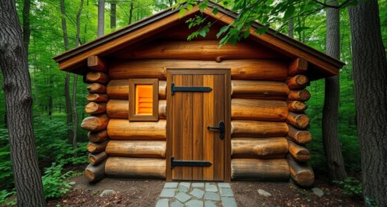 building rustic log sauna