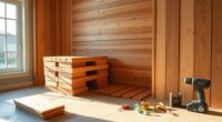 constructing a diy home sauna