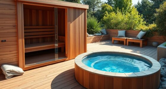 constructing sauna cold plunge