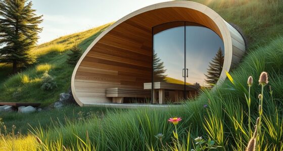 earth sheltered sauna construction