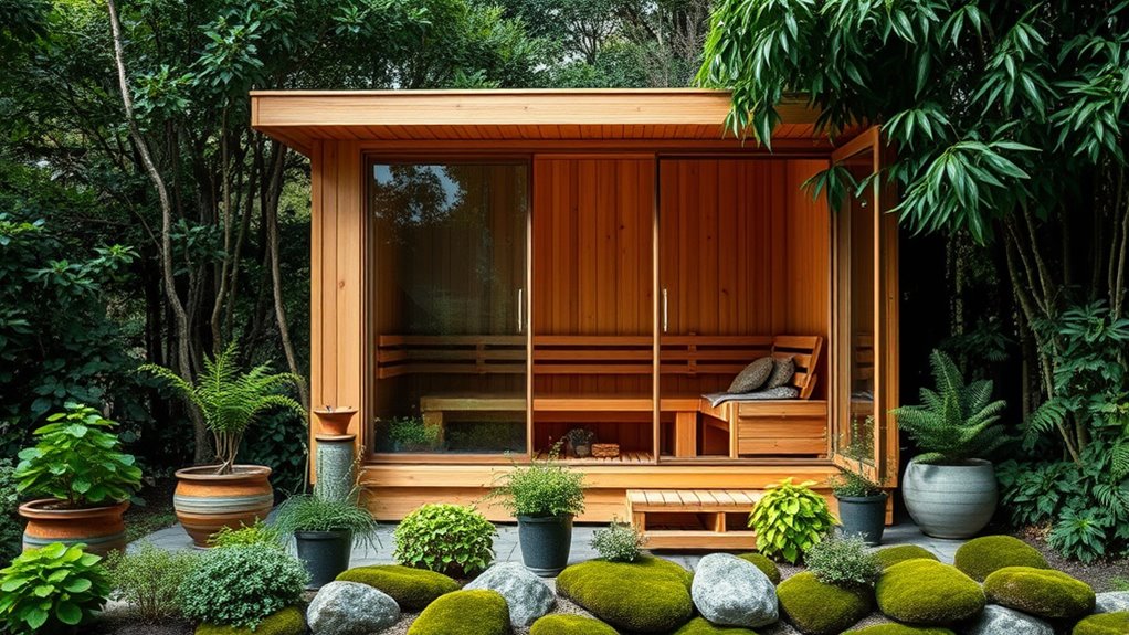 eco friendly sauna construction materials