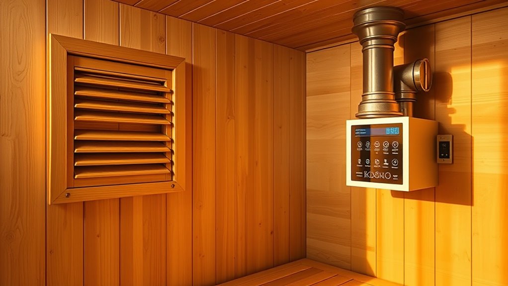 efficient controlled sauna ventilation