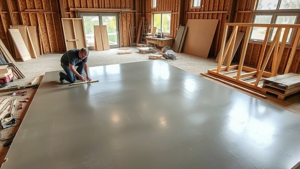 foundation and flooring preparation