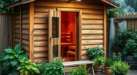 garden shed sauna conversion
