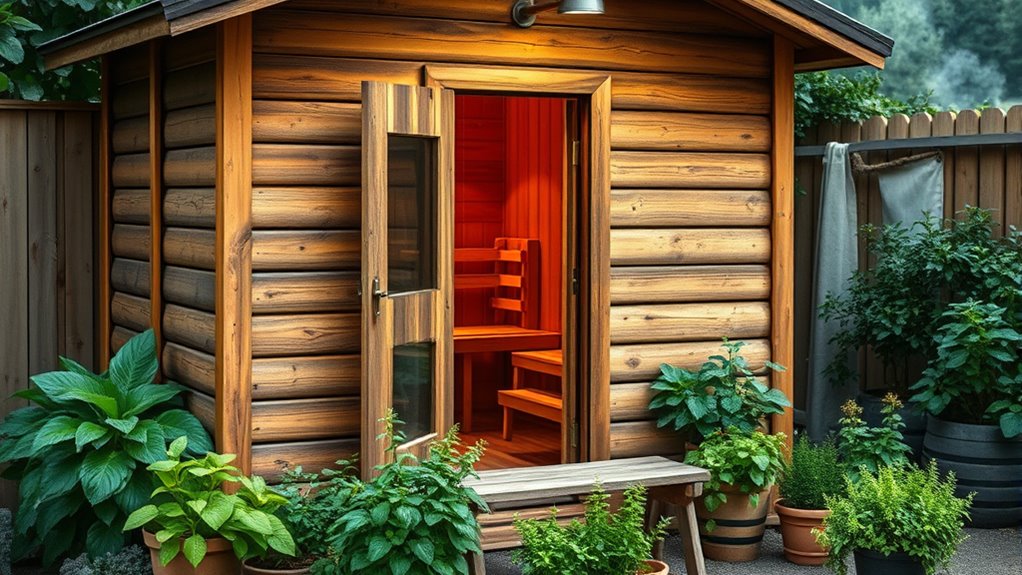 garden shed sauna conversion