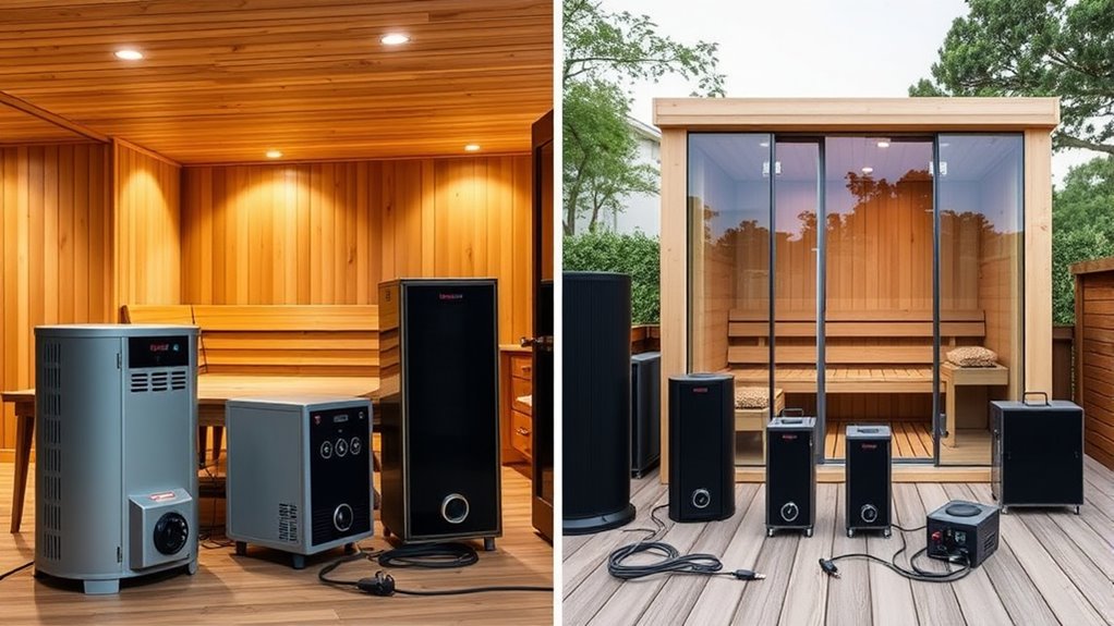 heater sizing for saunas