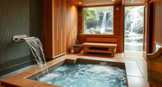 indoor sauna water features