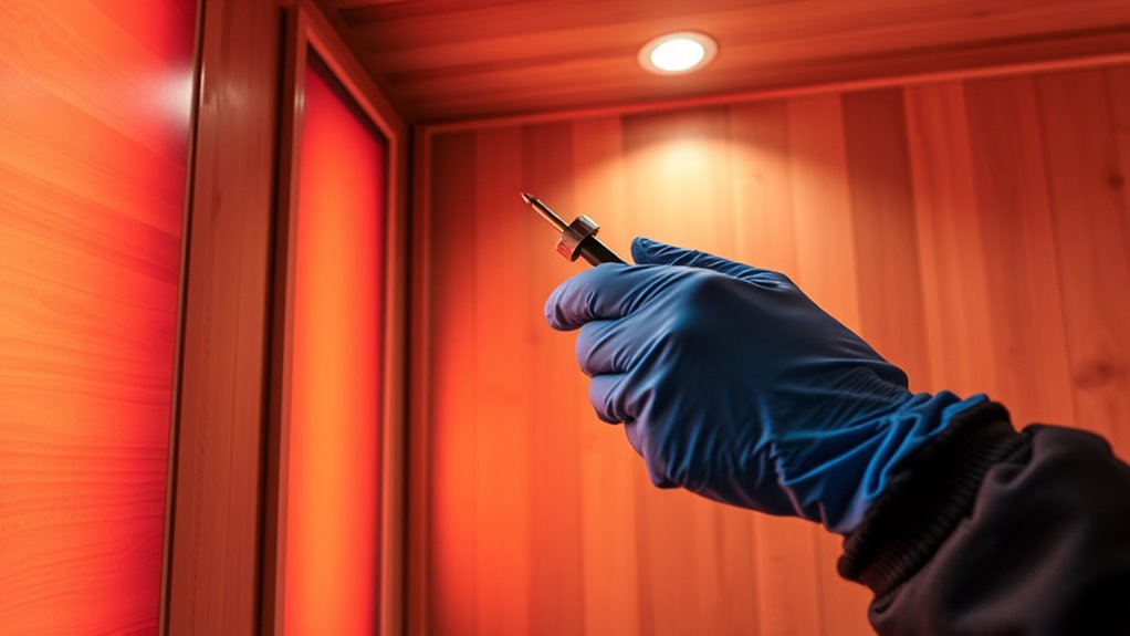 infrared sauna panel installation
