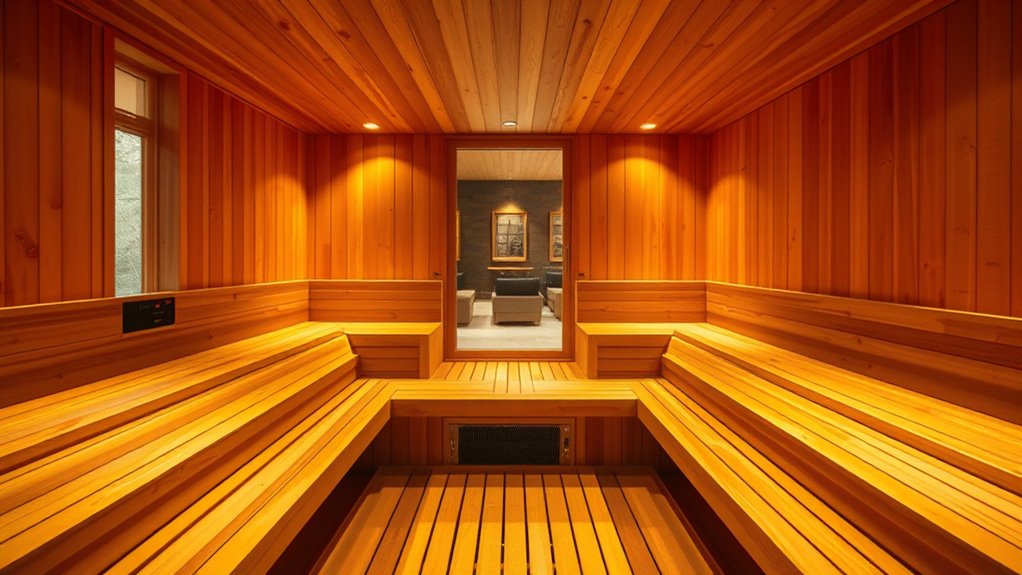 large family sauna design