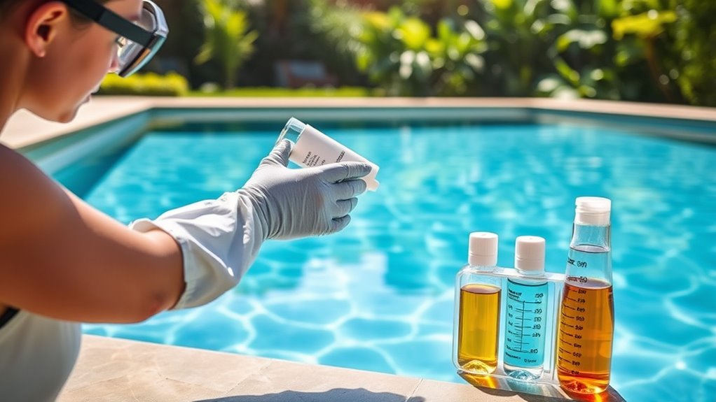 maintain chemical and filter balance