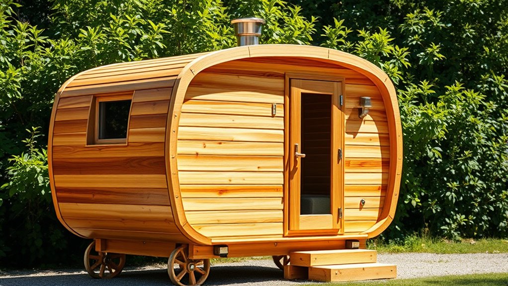 mobile sauna on wheels
