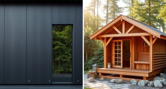 modern versus rustic exteriors