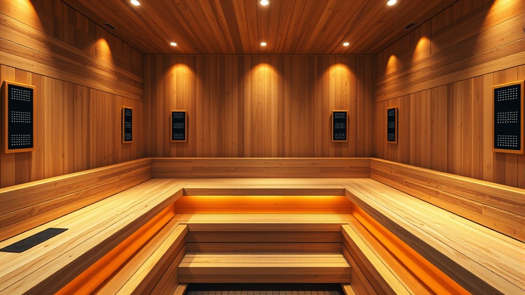 multiple zone sauna heating