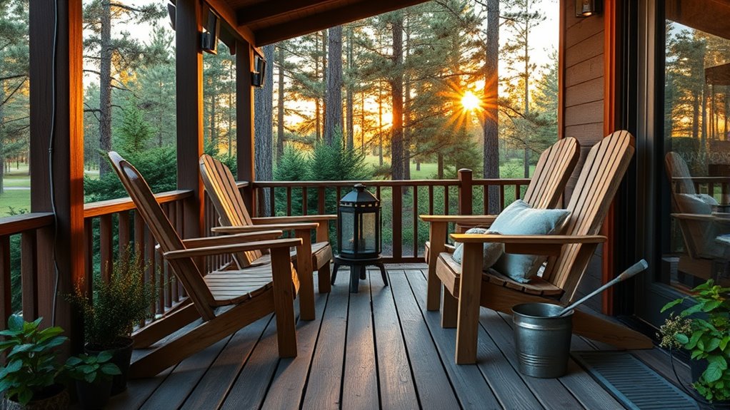 outdoor sauna relaxation space