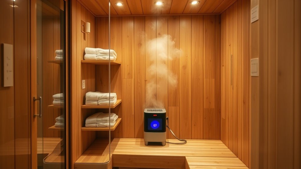 portable sauna with ventilation