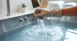 pre shower to maintain water cleanliness