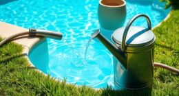 properly dispose of pool water