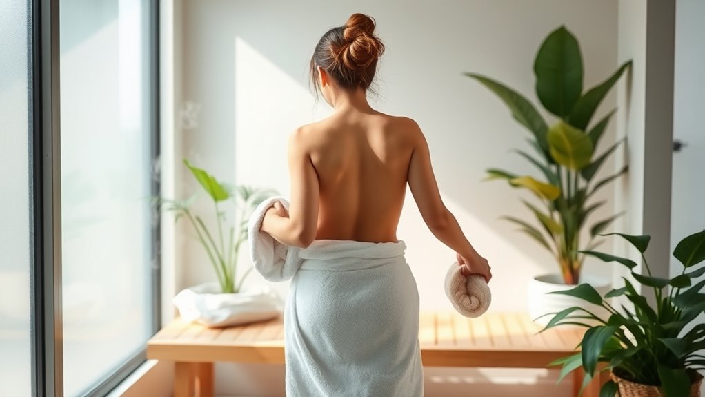 ready body before sauna