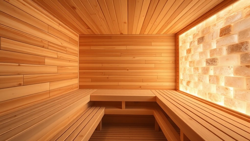 salt wall sauna construction