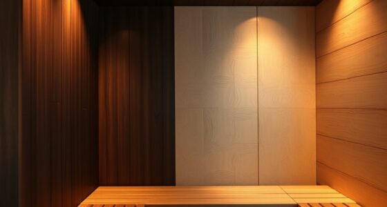 sauna ambiance with finishes