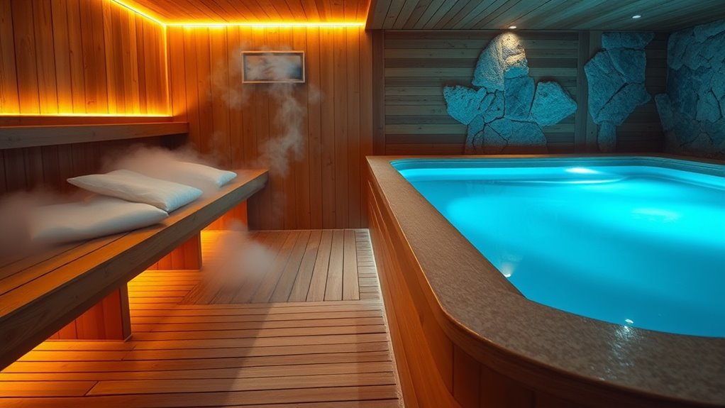 sauna cold plunge meditation