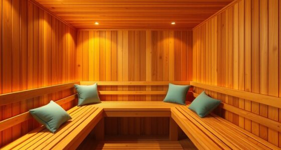 sauna color palette selection