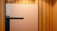 sauna door safety hardware