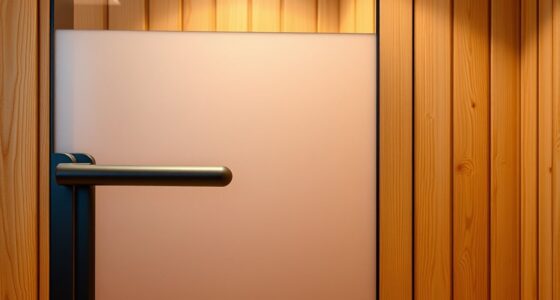sauna door safety hardware