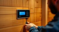 sauna heater remote installation